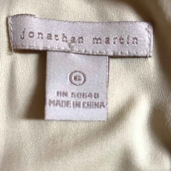 Johnathan Martin Size 6 Yellow & Black Midi Dress - Picture 11 of 13